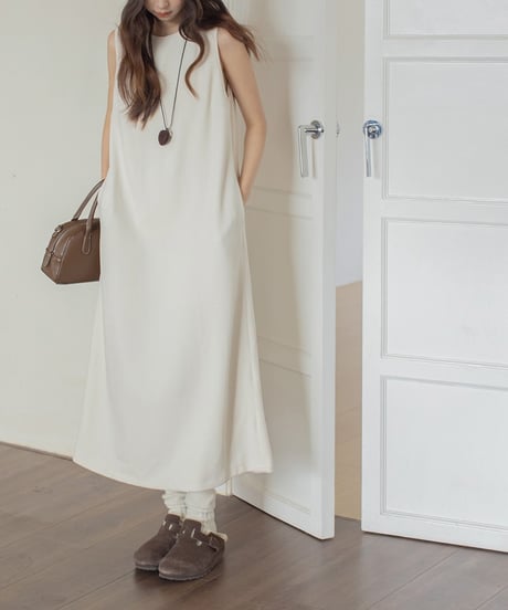 back button corduroy vest op /2color　FL3161