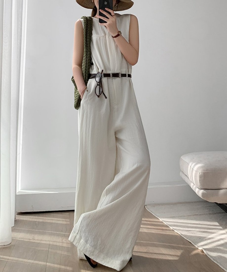 sleeveless jumpsuit　FL3437
