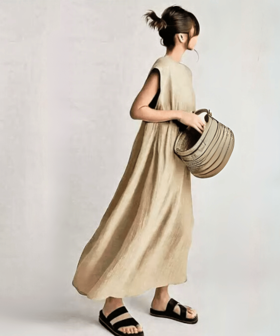 loose fit a-line dress　FL3472